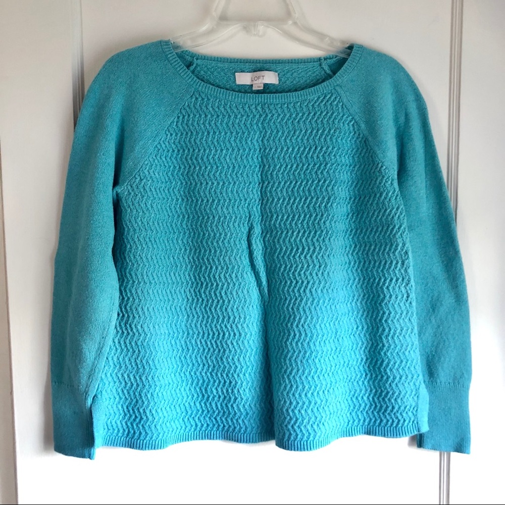 Loft Blue Crew Neck Sweater